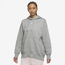 Nike Style Fleece Pullover Hoodie - Women's Grey/White