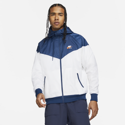 Men's - Nike NYC Woven Jacket - White/Blue