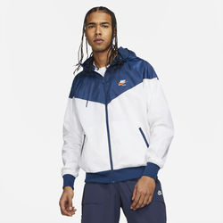 Men's - Nike Chi Woven Jacket - White/Blue