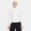 Nike NSW Essential Mock Long Sleeve - Women's White/Black