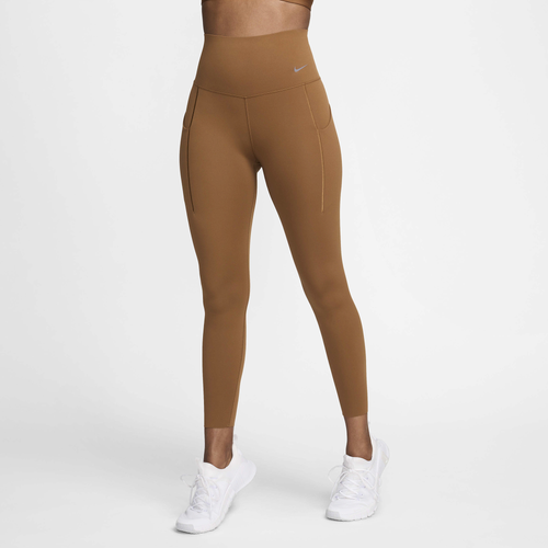 

Nike Womens Nike Universal High Rise DF 7/8 Tight - Womens Lt British Tan/Black Size L