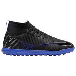 Boys' Grade School - Nike Superfly 9 Club TF - Black/Hyper Royal/Chrome