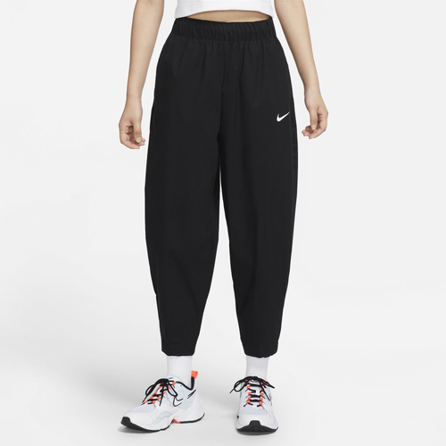 

Nike Womens Nike Essential Woven High Rise Pants - Womens Black/White Size XL