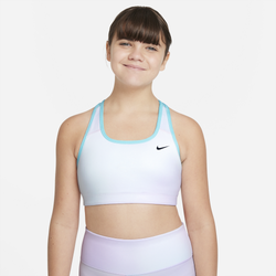 Girls' Grade School - Nike Dri-Fit Swoosh All Over Print Rev Bra - Blue/Pink