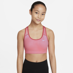 Girls' Grade School - Nike Dri-Fit Swoosh All Over Print Rev Bra - Pink/Orange
