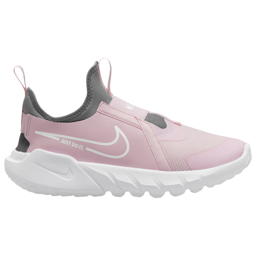 

Boys Nike Nike Flex Runner 2 - Boys' Grade School Running Shoe White/Pink Foam/Flat Pewter Size 05.0