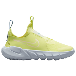 Girls' Preschool - Nike Flex Runner 2 - Citron Tint/Pearl Pink/Cobalt Blue