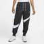 Nike NSW Swoosh Satin Pants - Men's Black/White