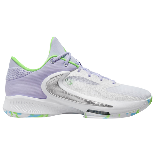 

Nike Mens Nike Zoom Freak 4 - Mens Shoes White/Purple/Green Size 11.0