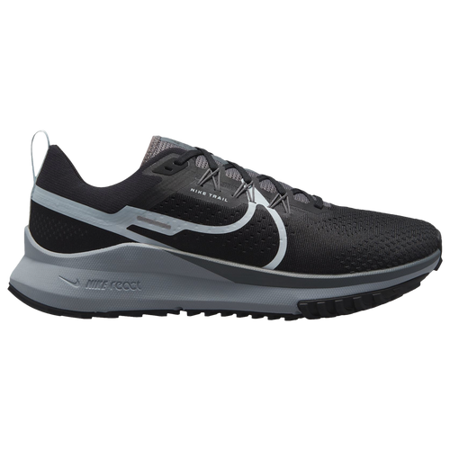 

Nike Mens Nike React Pegasus Trail 4 - Mens Running Shoes Black/Dark Grey/Wolf Grey Size 11.0