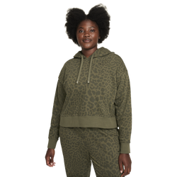 Women's - Nike AOP GT FT Fleece Pullover - Olive/Black