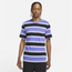 Nike Stripe T-Shirt - Men's Rush Violet/Black/White