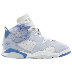 Boys' Preschool - Jordan Retro 6 - White/Blue/Yellow