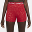 Nike Pro Dri-FIT All Over Print 3" Shorts - Women's Red/White