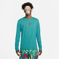 Men's - Nike Long Sleeve PLS T-Shirt - Blue/Red/Yellow