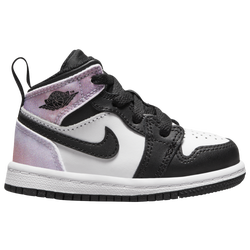 Boys' Toddler - Jordan AJ 1 Mid SE - Black/Bleached Coral/White