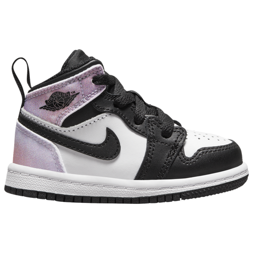 BOYS - Jordan AJ 1 Mid SE - White/Black Bleached Coral