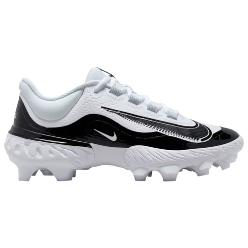 

Nike Mens Nike Alpha Huarache Elite 4 Low MCS - Mens Baseball Shoes Pure Platinum/White/Black Size 10.5