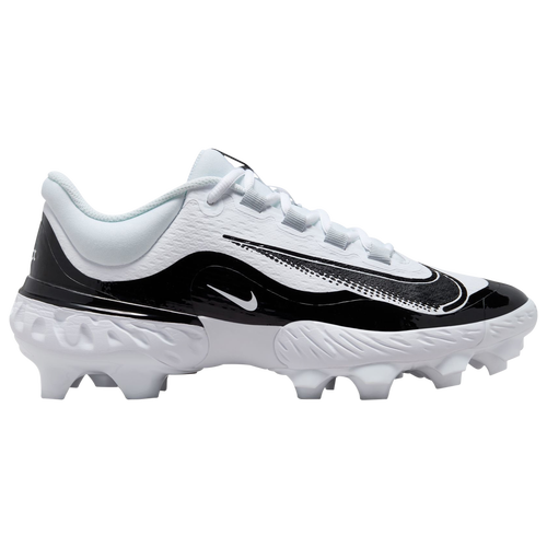 

Nike Mens Nike Alpha Huarache Elite 4 Low MCS - Mens Baseball Shoes White/Pure Platinum/Black Size 10.0