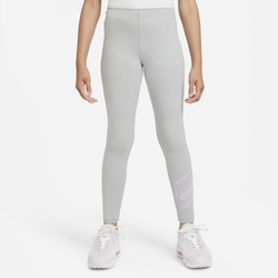 Girls' Grade School - Nike Sportswear Favorite Graphic Leggings - Lt Smoke Gray/Pink Foam