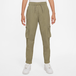 Girls' Grade School - Nike Woven Cargo Pants - White/Neutral Olive