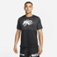Nike Dri-FIT Wild Run Short Sleeve Graphic T-Shirt - Men's Off Noir/Black/Photon Dust