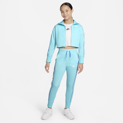 Girls' Grade School - Nike NSW High-waisted Tracksuit - Blue/White