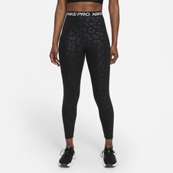 Women's - Nike Pro Dri-FIT HR All Over Print 7/8 Tight - Black/White