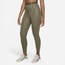 Nike Pro Dri-FIT HR All Over Print 7/8 Tights - Women's Olive