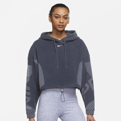 Women's - Nike Hooded Long Sleeve T-Shirt - Navy