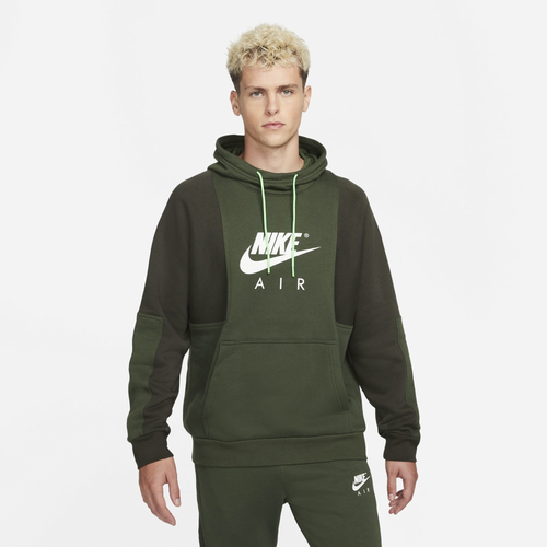 

Nike Mens Nike Air Fleece Crew - Mens Green/Volt Size S