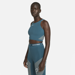 Women's - Nike DF Pro Luxe Cropped Tank - Teal