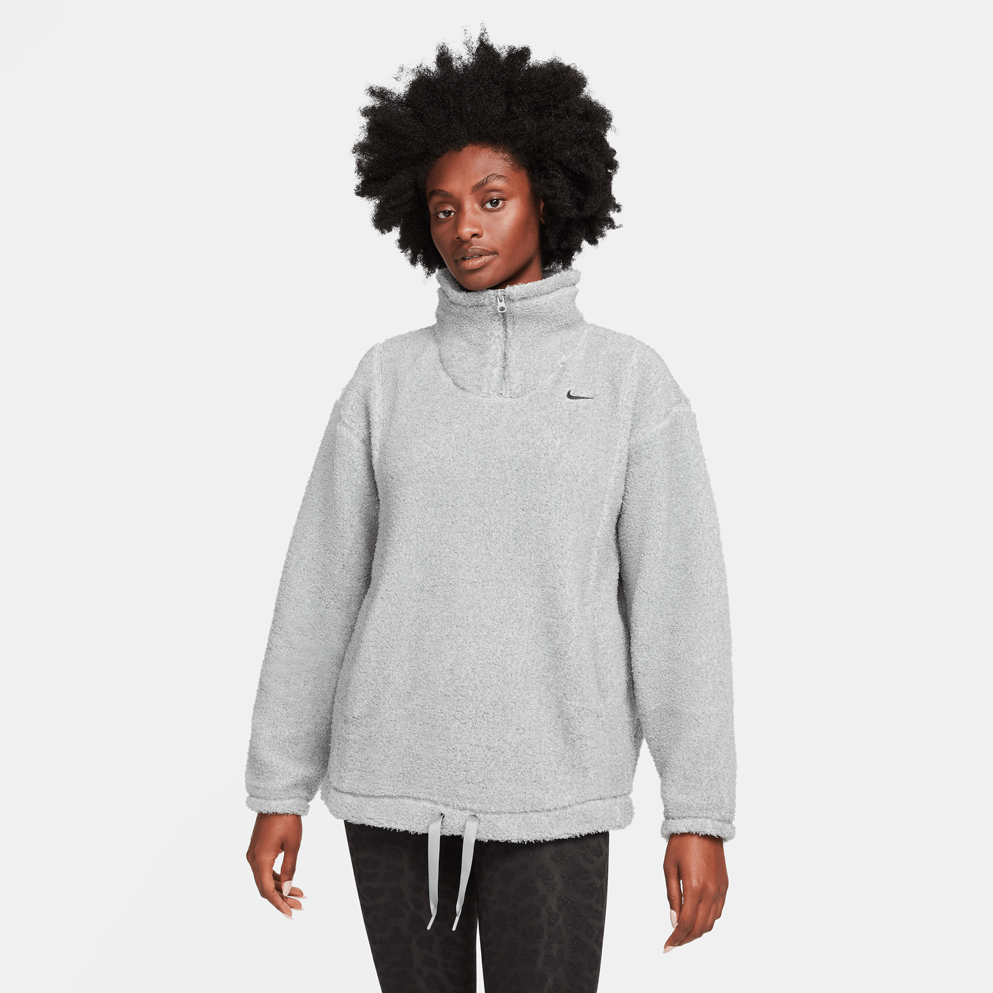 grey nike half zip