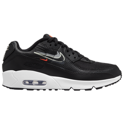 Boys' Grade School - Nike Air Max 90  - Black/White/Red