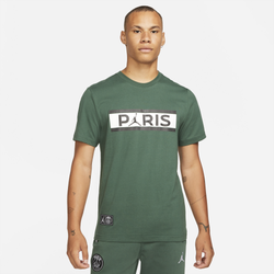 Men's - Jordan PSG Wordmark T-Shirt - Noble Green/White