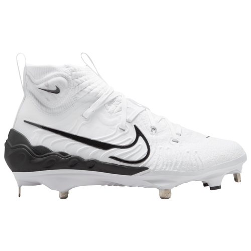 

Nike Mens Nike Alpha Huarache NXT - Mens Baseball Shoes White/Black/Blue Tint Size 10.0