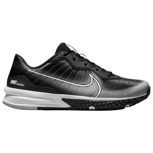 

Nike Mens Nike Alpha Huarache Varsity 4 Turf - Mens Baseball Shoes Black/White/Dark Grey Smoke Size 8.5