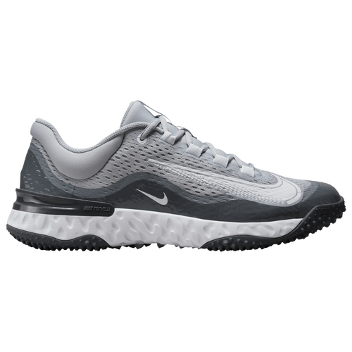 

Nike Mens Nike Alpha Huarache Elite 4 Turf - Mens Baseball Shoes Wolf Grey/Cool Grey/White Size 8.0