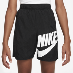 Boys' Grade School - Nike NSW Woven HBR Shorts - Black/White