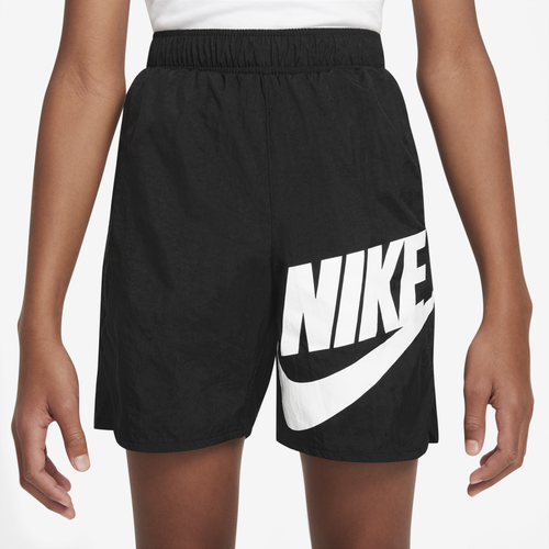 

Boys Nike Nike NSW Woven HBR Shorts - Boys' Grade School Black/White Size M