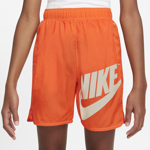 

Boys Nike Nike NSW Woven HBR Shorts - Boys' Grade School Rush Orange/Light Bone Size S