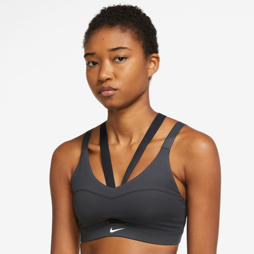 

Nike Womens Nike Indy Strappy Bra - Womens Grey Size M
