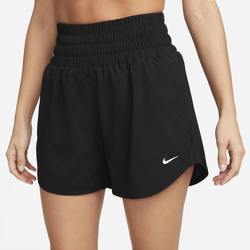 Women's - Nike One Ultra High Rise 3" DF Short - Black/Reflective Silver
