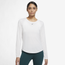 Nike Plus DF One Long Sleeve T-Shirt - Women's White
