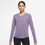 Nike Plus DF One Long Sleeve T-Shirt - Women's Purple