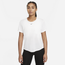 Nike Plus Size One DF SS STD Top - Women's White
