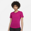 Nike Plus Size One DF SS STD Top - Women's Pink