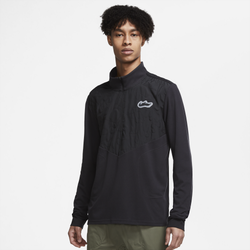 Men's - Nike TF Wild Run Element Half-Zip - Off Noir/Off Noir/Black