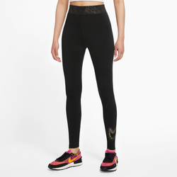 Women's - Nike Stardust GX Tights - Gold/Black