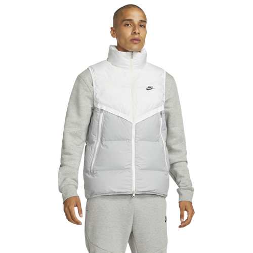

Nike Mens Nike Windrunner Vest - Mens White/Lt Smoke Gray/Sail Size M